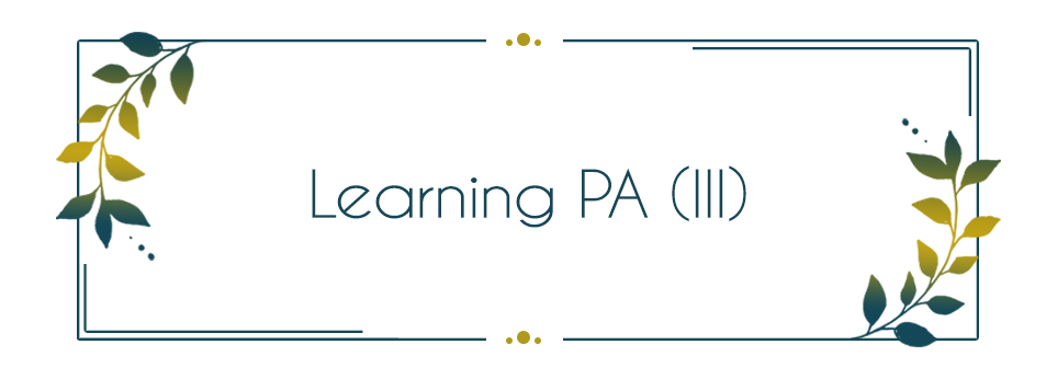 Learning PA (III)